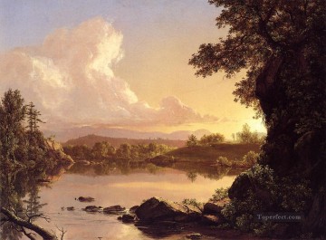 フレデリック エドウィン教会 Painting - キャッツキル・クリークの風景 ニューヨークの風景 ハドソン川のフレデリック・エドウィン教会